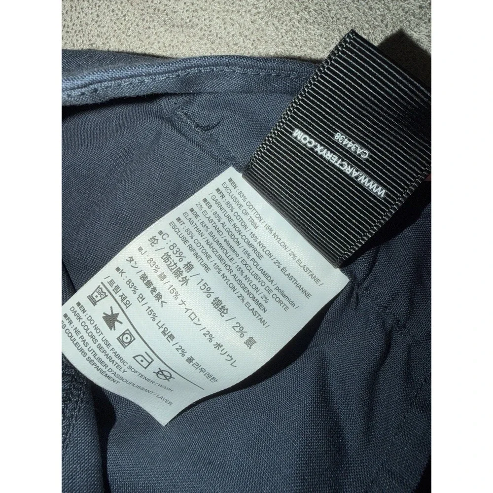 Arcteryx Pants Mens Navy Atlin Cronin Chino Lightweight Hiking Pants 32